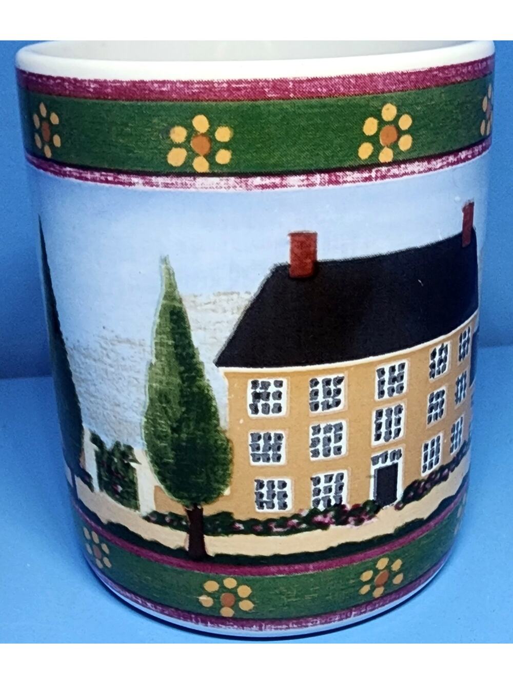 1995 "Spring" Block Gear Country Village Seasonal Mug 4 Inches High See Desc. *